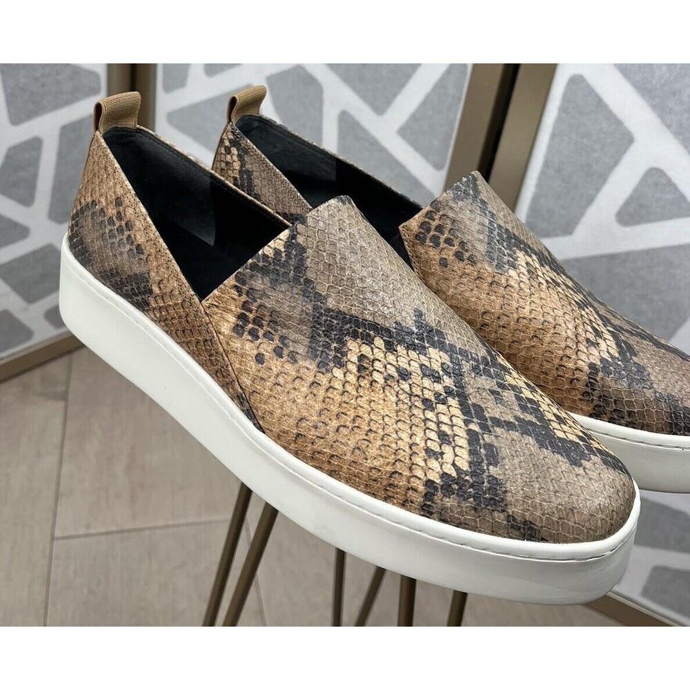 Vince. Saxon 2 Sz 9.5 M Slip-On Platform Street Sneaker Women Shoes Leather